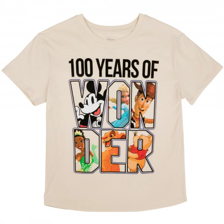Disney 100 Years of Wonder Junior's Relaxed Loose Fitting T-Shirt